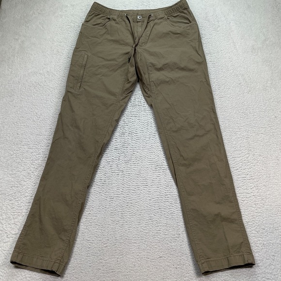 BYLT Basics Other - BYLT Pants Weekender Mens Large Brown Ripstop Cargo‎ Drawstring 34x32